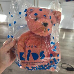 Avon Kids Valentino The Love Bear Plush Toy - Pink & Orange Colors